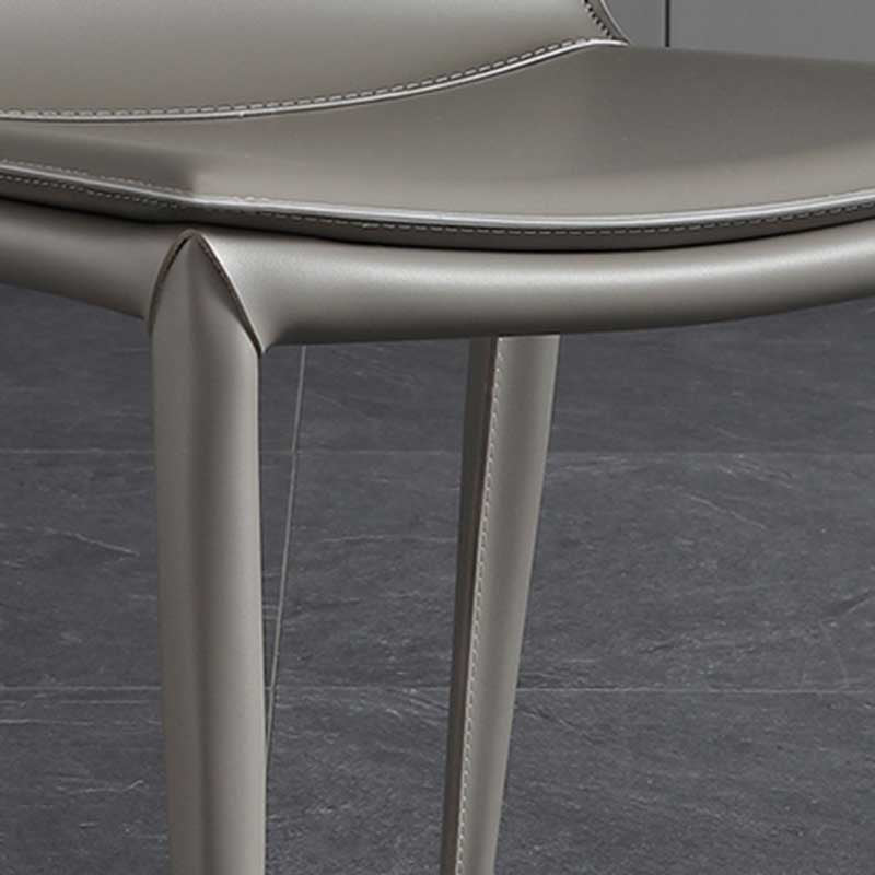 Contemporary Kitchen PU Leather Dining Side Chair Parson Dining Side Chair Clearhalo ' kitchen&dining_furn' 'Dining Chairs' 'Dining Tables & Seating' 'dining_chair' 'furn' 'furn_dining_chair' 'Furniture' 'furniture_dining_chair' 'Kitchen & Dining Furniture' 'kitchen' 3493267