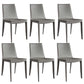 Contemporary Kitchen PU Leather Dining Side Chair Parson Dining Side Chair Grey 6 Piece Set Clearhalo ' kitchen&dining_furn' 'Dining Chairs' 'Dining Tables & Seating' 'dining_chair' 'furn' 'furn_dining_chair' 'Furniture' 'furniture_dining_chair' 'Kitchen & Dining Furniture' 'kitchen' 3493272