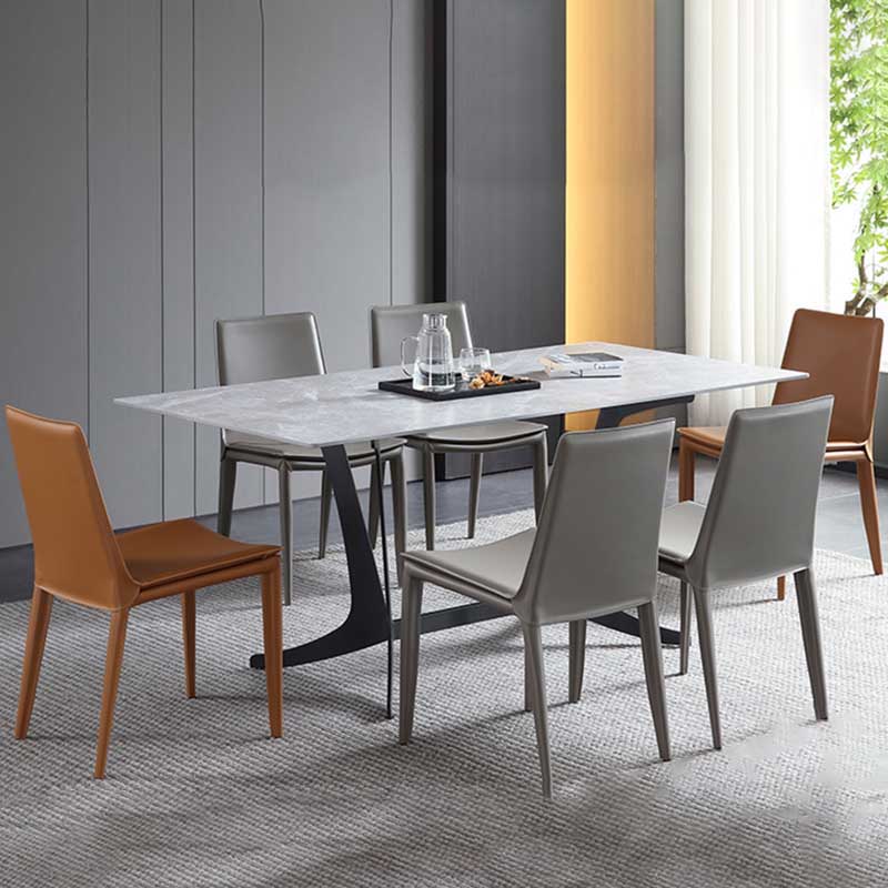 Contemporary Kitchen PU Leather Dining Side Chair Parson Dining Side Chair Clearhalo ' kitchen&dining_furn' 'Dining Chairs' 'Dining Tables & Seating' 'dining_chair' 'furn' 'furn_dining_chair' 'Furniture' 'furniture_dining_chair' 'Kitchen & Dining Furniture' 'kitchen' 3493282