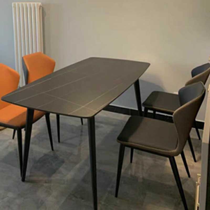 Contemporary Style Leather Dining Chair Wingback Side Chair for Home Use Clearhalo ' kitchen&dining_furn' 'Dining Chairs' 'Dining Tables & Seating' 'dining_chair' 'furn' 'furn_dining_chair' 'Furniture' 'furniture_dining_chair' 'Kitchen & Dining Furniture' 'kitchen' 3493301