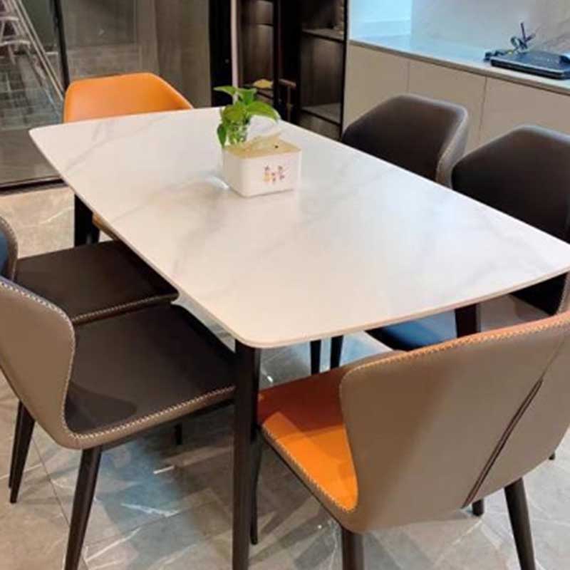 Contemporary Style Leather Dining Chair Wingback Side Chair for Home Use Clearhalo ' kitchen&dining_furn' 'Dining Chairs' 'Dining Tables & Seating' 'dining_chair' 'furn' 'furn_dining_chair' 'Furniture' 'furniture_dining_chair' 'Kitchen & Dining Furniture' 'kitchen' 3493309