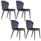 Contemporary Style Leather Dining Chair Wingback Side Chair for Home Use Blue 4 Piece Set Clearhalo ' kitchen&dining_furn' 'Dining Chairs' 'Dining Tables & Seating' 'dining_chair' 'furn' 'furn_dining_chair' 'Furniture' 'furniture_dining_chair' 'Kitchen & Dining Furniture' 'kitchen' 3493311
