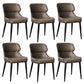 Modern Style Upholstered Chair Stackable Wingback Parsons Chair for Home Brown 6 Piece Set Clearhalo ' kitchen&dining_furn' 'Dining Chairs' 'Dining Tables & Seating' 'dining_chair' 'furn' 'furn_dining_chair' 'Furniture' 'furniture_dining_chair' 'Kitchen & Dining Furniture' 'kitchen' 3493326