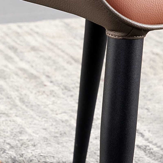 Modern Style Upholstered Chair Stackable Wingback Parsons Chair for Home Clearhalo ' kitchen&dining_furn' 'Dining Chairs' 'Dining Tables & Seating' 'dining_chair' 'furn' 'furn_dining_chair' 'Furniture' 'furniture_dining_chair' 'Kitchen & Dining Furniture' 'kitchen' 3493329