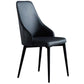 Industrial Dining Chair with 4 Black Metal Legs Solid Back Chair for Home Use Black 1 Piece Clearhalo ' kitchen&dining_furn' 'Dining Chairs' 'Dining Tables & Seating' 'dining_chair' 'furn' 'furn_dining_chair' 'Furniture' 'furniture_dining_chair' 'Kitchen & Dining Furniture' 'kitchen' 3493348