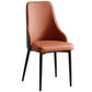 Industrial Dining Chair with 4 Black Metal Legs Solid Back Chair for Home Use Orange 1 Piece Clearhalo ' kitchen&dining_furn' 'Dining Chairs' 'Dining Tables & Seating' 'dining_chair' 'furn' 'furn_dining_chair' 'Furniture' 'furniture_dining_chair' 'Kitchen & Dining Furniture' 'kitchen' 3493361