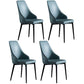 Industrial Dining Chair with 4 Black Metal Legs Solid Back Chair for Home Use Blue 4 Piece Set Clearhalo ' kitchen&dining_furn' 'Dining Chairs' 'Dining Tables & Seating' 'dining_chair' 'furn' 'furn_dining_chair' 'Furniture' 'furniture_dining_chair' 'Kitchen & Dining Furniture' 'kitchen' 3493367