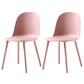 16'' Wide Dining Side Chairs Modern Plastic Indoor-Outdoor Solid Back Chair Pink 2 Piece Set Clearhalo ' kitchen&dining_furn' 'Dining Chairs' 'Dining Tables & Seating' 'dining_chair' 'furn' 'furn_dining_chair' 'Furniture' 'furniture_dining_chair' 'Kitchen & Dining Furniture' 'kitchen' 3493400