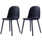 16'' Wide Dining Side Chairs Modern Plastic Indoor-Outdoor Solid Back Chair Blue 2 Piece Set Clearhalo ' kitchen&dining_furn' 'Dining Chairs' 'Dining Tables & Seating' 'dining_chair' 'furn' 'furn_dining_chair' 'Furniture' 'furniture_dining_chair' 'Kitchen & Dining Furniture' 'kitchen' 3493416