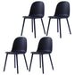 16'' Wide Dining Side Chairs Modern Plastic Indoor-Outdoor Solid Back Chair Blue 4 Piece Set Clearhalo ' kitchen&dining_furn' 'Dining Chairs' 'Dining Tables & Seating' 'dining_chair' 'furn' 'furn_dining_chair' 'Furniture' 'furniture_dining_chair' 'Kitchen & Dining Furniture' 'kitchen' 3493417