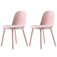 16'' Wide Dining Side Chairs Modern Plastic Indoor-Outdoor Solid Back Chair Nude Pink 2 Piece Set Clearhalo ' kitchen&dining_furn' 'Dining Chairs' 'Dining Tables & Seating' 'dining_chair' 'furn' 'furn_dining_chair' 'Furniture' 'furniture_dining_chair' 'Kitchen & Dining Furniture' 'kitchen' 3493431