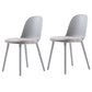 16'' Wide Dining Side Chairs Modern Plastic Indoor-Outdoor Solid Back Chair White-Gray 2 Piece Set Clearhalo ' kitchen&dining_furn' 'Dining Chairs' 'Dining Tables & Seating' 'dining_chair' 'furn' 'furn_dining_chair' 'Furniture' 'furniture_dining_chair' 'Kitchen & Dining Furniture' 'kitchen' 3493434