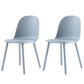 16'' Wide Dining Side Chairs Modern Plastic Indoor-Outdoor Solid Back Chair Silver Gray 2 Piece Set Clearhalo ' kitchen&dining_furn' 'Dining Chairs' 'Dining Tables & Seating' 'dining_chair' 'furn' 'furn_dining_chair' 'Furniture' 'furniture_dining_chair' 'Kitchen & Dining Furniture' 'kitchen' 3493440