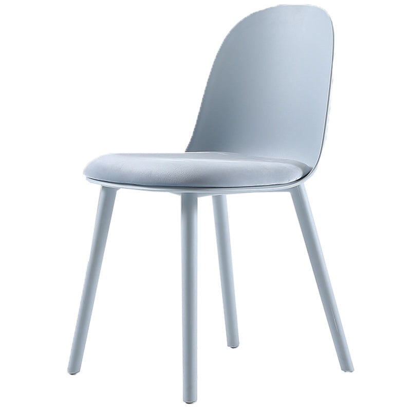16'' Wide Dining Side Chairs Modern Plastic Indoor-Outdoor Solid Back Chair Cream Gray 1 Piece Clearhalo ' kitchen&dining_furn' 'Dining Chairs' 'Dining Tables & Seating' 'dining_chair' 'furn' 'furn_dining_chair' 'Furniture' 'furniture_dining_chair' 'Kitchen & Dining Furniture' 'kitchen' 3493442