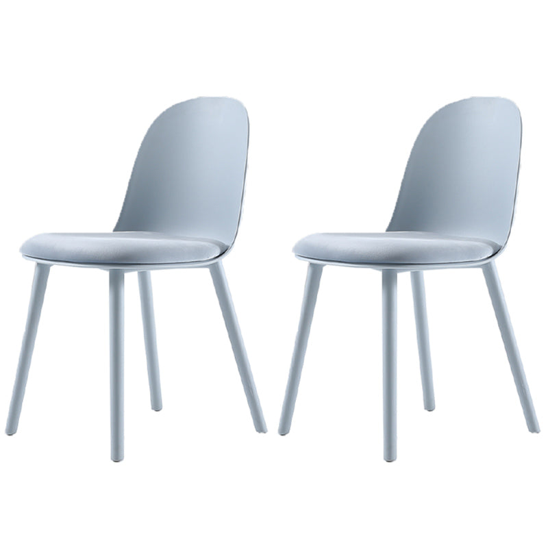 16'' Wide Dining Side Chairs Modern Plastic Indoor-Outdoor Solid Back Chair Cream Gray 2 Piece Set Clearhalo ' kitchen&dining_furn' 'Dining Chairs' 'Dining Tables & Seating' 'dining_chair' 'furn' 'furn_dining_chair' 'Furniture' 'furniture_dining_chair' 'Kitchen & Dining Furniture' 'kitchen' 3493443