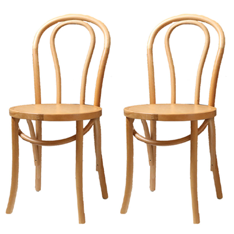 Birch Wood Contemporary Dining Room Chairs Windsor Back Side Chair Set Wood Wood 2 Piece Set Clearhalo ' kitchen&dining_furn' 'Dining Chairs' 'Dining Tables & Seating' 'dining_chair' 'furn' 'furn_dining_chair' 'Furniture' 'furniture_dining_chair' 'Kitchen & Dining Furniture' 'kitchen' 3493463