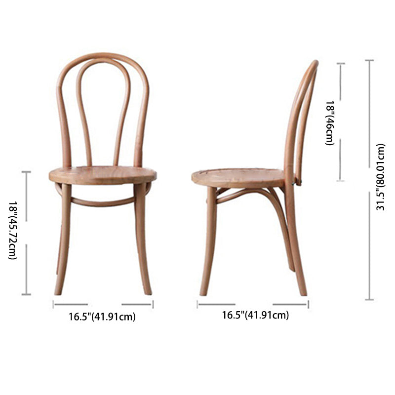 Birch Wood Contemporary Dining Room Chairs Windsor Back Side Chair Set Clearhalo ' kitchen&dining_furn' 'Dining Chairs' 'Dining Tables & Seating' 'dining_chair' 'furn' 'furn_dining_chair' 'Furniture' 'furniture_dining_chair' 'Kitchen & Dining Furniture' 'kitchen' 3493464