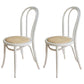 Birch Wood Contemporary Dining Room Chairs Windsor Back Side Chair Set White Wicker & Rattan 2 Piece Set Clearhalo ' kitchen&dining_furn' 'Dining Chairs' 'Dining Tables & Seating' 'dining_chair' 'furn' 'furn_dining_chair' 'Furniture' 'furniture_dining_chair' 'Kitchen & Dining Furniture' 'kitchen' 3493469