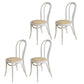 Birch Wood Contemporary Dining Room Chairs Windsor Back Side Chair Set White Wicker & Rattan 4 Piece Set Clearhalo ' kitchen&dining_furn' 'Dining Chairs' 'Dining Tables & Seating' 'dining_chair' 'furn' 'furn_dining_chair' 'Furniture' 'furniture_dining_chair' 'Kitchen & Dining Furniture' 'kitchen' 3493470