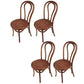 Birch Wood Contemporary Dining Room Chairs Windsor Back Side Chair Set Walnut Wood 4 Piece Set Clearhalo ' kitchen&dining_furn' 'Dining Chairs' 'Dining Tables & Seating' 'dining_chair' 'furn' 'furn_dining_chair' 'Furniture' 'furniture_dining_chair' 'Kitchen & Dining Furniture' 'kitchen' 3493480