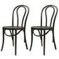 Birch Wood Contemporary Dining Room Chairs Windsor Back Side Chair Set Black Wood 2 Piece Set Clearhalo ' kitchen&dining_furn' 'Dining Chairs' 'Dining Tables & Seating' 'dining_chair' 'furn' 'furn_dining_chair' 'Furniture' 'furniture_dining_chair' 'Kitchen & Dining Furniture' 'kitchen' 3493485