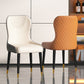 Modern Style Leather Chair Armless Parsons Chair with Wooden Legs for Kitchen Clearhalo ' kitchen&dining_furn' 'Dining Chairs' 'Dining Tables & Seating' 'dining_chair' 'furn' 'furn_dining_chair' 'Furniture' 'furniture_dining_chair' 'Kitchen & Dining Furniture' 'kitchen' 3493519