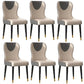 Modern Style Leather Chair Armless Parsons Chair with Wooden Legs for Kitchen Grey 6 Piece Set Clearhalo ' kitchen&dining_furn' 'Dining Chairs' 'Dining Tables & Seating' 'dining_chair' 'furn' 'furn_dining_chair' 'Furniture' 'furniture_dining_chair' 'Kitchen & Dining Furniture' 'kitchen' 3493530