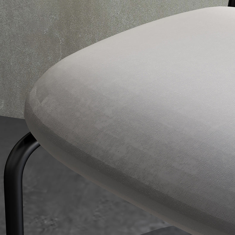 Upholstered Armless Dining Chairs Open Back Side Chair with Metal Legs Clearhalo ' kitchen&dining_furn' 'Dining Chairs' 'Dining Tables & Seating' 'dining_chair' 'furn' 'furn_dining_chair' 'Furniture' 'furniture_dining_chair' 'Kitchen & Dining Furniture' 'kitchen' 3493565