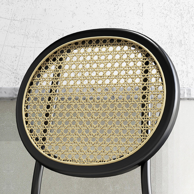 Upholstered Armless Dining Chairs Open Back Side Chair with Metal Legs Clearhalo ' kitchen&dining_furn' 'Dining Chairs' 'Dining Tables & Seating' 'dining_chair' 'furn' 'furn_dining_chair' 'Furniture' 'furniture_dining_chair' 'Kitchen & Dining Furniture' 'kitchen' 3493571