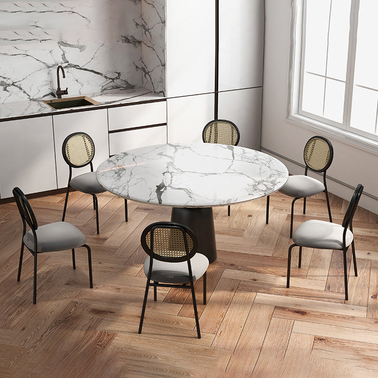 Upholstered Armless Dining Chairs Open Back Side Chair with Metal Legs Clearhalo ' kitchen&dining_furn' 'Dining Chairs' 'Dining Tables & Seating' 'dining_chair' 'furn' 'furn_dining_chair' 'Furniture' 'furniture_dining_chair' 'Kitchen & Dining Furniture' 'kitchen' 3493574