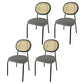 Upholstered Armless Dining Chairs Open Back Side Chair with Metal Legs Grey 4 Piece Set Clearhalo ' kitchen&dining_furn' 'Dining Chairs' 'Dining Tables & Seating' 'dining_chair' 'furn' 'furn_dining_chair' 'Furniture' 'furniture_dining_chair' 'Kitchen & Dining Furniture' 'kitchen' 3493576