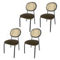 Upholstered Armless Dining Chairs Open Back Side Chair with Metal Legs Brown 4 Piece Set Clearhalo ' kitchen&dining_furn' 'Dining Chairs' 'Dining Tables & Seating' 'dining_chair' 'furn' 'furn_dining_chair' 'Furniture' 'furniture_dining_chair' 'Kitchen & Dining Furniture' 'kitchen' 3493582