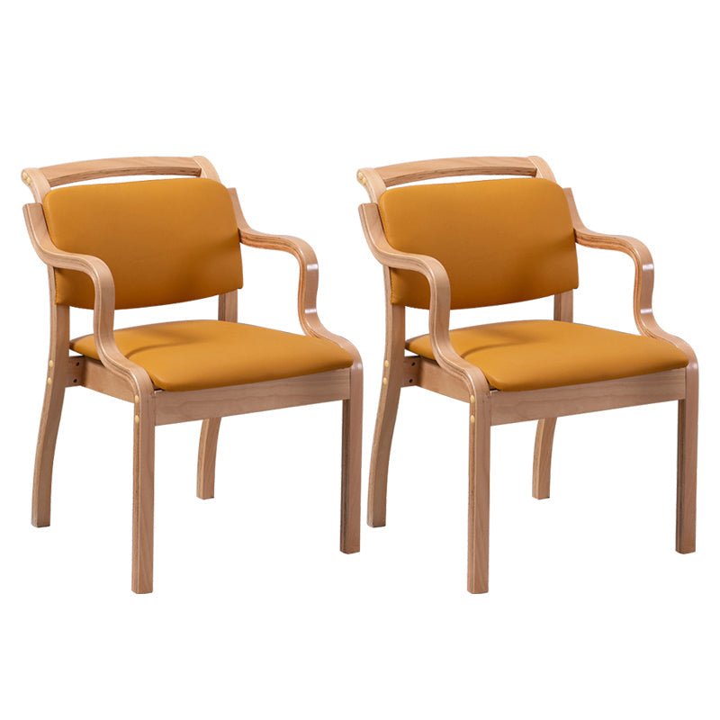 Modern Style Wood Indoor-Outdoor Chair Open Back Dining Side Chairs Sets Ginger 2 Piece Set Clearhalo ' kitchen&dining_furn' 'Dining Chairs' 'Dining Tables & Seating' 'dining_chair' 'furn' 'furn_dining_chair' 'Furniture' 'furniture_dining_chair' 'Kitchen & Dining Furniture' 'kitchen' 3493585