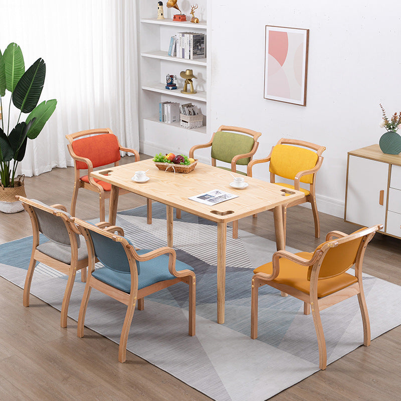 Modern Style Wood Indoor-Outdoor Chair Open Back Dining Side Chairs Sets Clearhalo ' kitchen&dining_furn' 'Dining Chairs' 'Dining Tables & Seating' 'dining_chair' 'furn' 'furn_dining_chair' 'Furniture' 'furniture_dining_chair' 'Kitchen & Dining Furniture' 'kitchen' 3493590