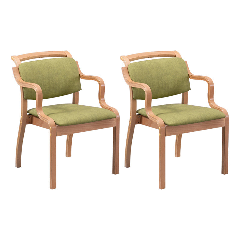 Modern Style Wood Indoor-Outdoor Chair Open Back Dining Side Chairs Sets Green 2 Piece Set Clearhalo ' kitchen&dining_furn' 'Dining Chairs' 'Dining Tables & Seating' 'dining_chair' 'furn' 'furn_dining_chair' 'Furniture' 'furniture_dining_chair' 'Kitchen & Dining Furniture' 'kitchen' 3493597