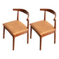 Scandinavian Dining Chair 17'' Wide Wood Dining Side Chair with Open Back for Home Use Khaki 2 Piece Set Walnut Clearhalo ' kitchen&dining_furn' 'Dining Chairs' 'Dining Tables & Seating' 'dining_chair' 'furn' 'furn_dining_chair' 'Furniture' 'furniture_dining_chair' 'Kitchen & Dining Furniture' 'kitchen' 3493614