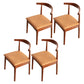Scandinavian Dining Chair 17'' Wide Wood Dining Side Chair with Open Back for Home Use Khaki 4 Piece Set Walnut Clearhalo ' kitchen&dining_furn' 'Dining Chairs' 'Dining Tables & Seating' 'dining_chair' 'furn' 'furn_dining_chair' 'Furniture' 'furniture_dining_chair' 'Kitchen & Dining Furniture' 'kitchen' 3493616