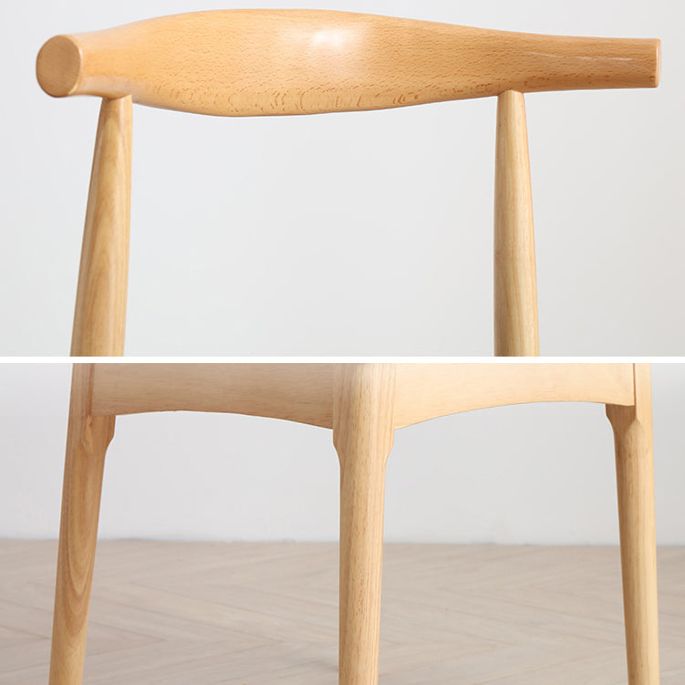 Scandinavian Dining Chair 17'' Wide Wood Dining Side Chair with Open Back for Home Use Clearhalo ' kitchen&dining_furn' 'Dining Chairs' 'Dining Tables & Seating' 'dining_chair' 'furn' 'furn_dining_chair' 'Furniture' 'furniture_dining_chair' 'Kitchen & Dining Furniture' 'kitchen' 3493623