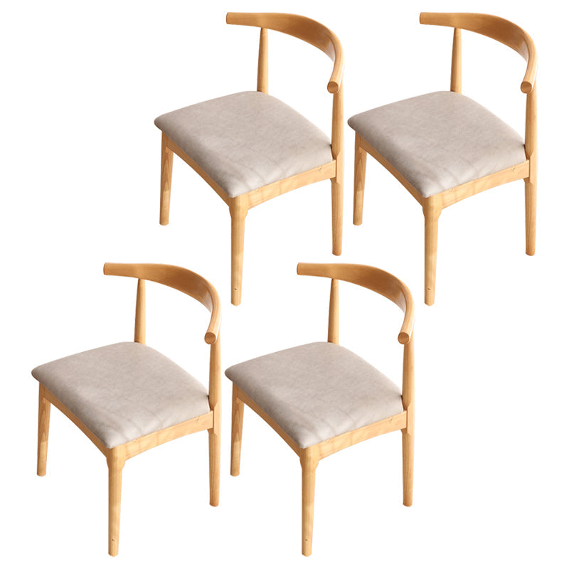 Scandinavian Dining Chair 17'' Wide Wood Dining Side Chair with Open Back for Home Use Grey 4 Piece Set Natural Wood Clearhalo ' kitchen&dining_furn' 'Dining Chairs' 'Dining Tables & Seating' 'dining_chair' 'furn' 'furn_dining_chair' 'Furniture' 'furniture_dining_chair' 'Kitchen & Dining Furniture' 'kitchen' 3493631