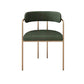 Contemporary Kitchen Dining Arm Chair Mental Opening Back Dining Arm Chair Green 1 Piece Brass Gold Clearhalo ' kitchen&dining_furn' 'Dining Chairs' 'Dining Tables & Seating' 'dining_chair' 'furn' 'furn_dining_chair' 'Furniture' 'furniture_dining_chair' 'Kitchen & Dining Furniture' 'kitchen' 3493645