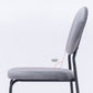 Upholstered Armless Side Chair Open Back Dining Chairs with Black Metal Legs Clearhalo ' kitchen&dining_furn' 'Dining Chairs' 'Dining Tables & Seating' 'dining_chair' 'furn' 'furn_dining_chair' 'Furniture' 'furniture_dining_chair' 'Kitchen & Dining Furniture' 'kitchen' 3493683