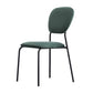 Upholstered Armless Side Chair Open Back Dining Chairs with Black Metal Legs Blackish Green 1 Piece Clearhalo ' kitchen&dining_furn' 'Dining Chairs' 'Dining Tables & Seating' 'dining_chair' 'furn' 'furn_dining_chair' 'Furniture' 'furniture_dining_chair' 'Kitchen & Dining Furniture' 'kitchen' 3493691
