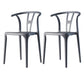 Plastic Side Chair Contemporary Style Multicolor Armless Chair for Dining Room Grey 2 Piece Set Clearhalo ' kitchen&dining_furn' 'Dining Chairs' 'Dining Tables & Seating' 'dining_chair' 'furn' 'furn_dining_chair' 'Furniture' 'furniture_dining_chair' 'Kitchen & Dining Furniture' 'kitchen' 3493781
