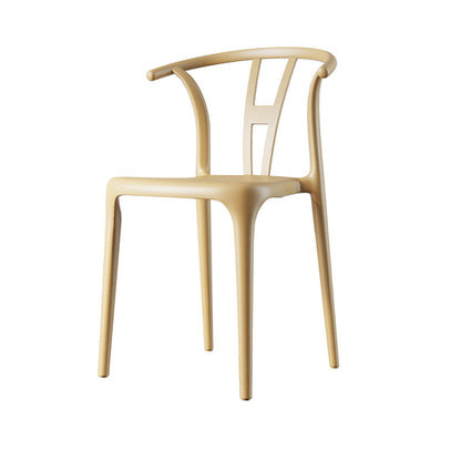 Plastic Side Chair Contemporary Style Multicolor Armless Chair for Dining Room Yellow 1 Piece Clearhalo ' kitchen&dining_furn' 'Dining Chairs' 'Dining Tables & Seating' 'dining_chair' 'furn' 'furn_dining_chair' 'Furniture' 'furniture_dining_chair' 'Kitchen & Dining Furniture' 'kitchen' 3493784