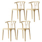 Plastic Side Chair Contemporary Style Multicolor Armless Chair for Dining Room Yellow 4 Piece Set Clearhalo ' kitchen&dining_furn' 'Dining Chairs' 'Dining Tables & Seating' 'dining_chair' 'furn' 'furn_dining_chair' 'Furniture' 'furniture_dining_chair' 'Kitchen & Dining Furniture' 'kitchen' 3493788