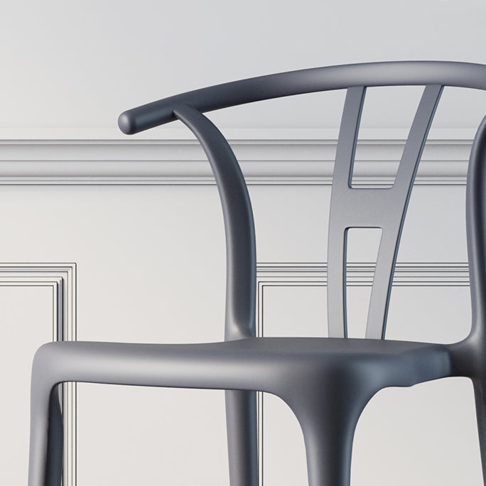 Plastic Side Chair Contemporary Style Multicolor Armless Chair for Dining Room Clearhalo ' kitchen&dining_furn' 'Dining Chairs' 'Dining Tables & Seating' 'dining_chair' 'furn' 'furn_dining_chair' 'Furniture' 'furniture_dining_chair' 'Kitchen & Dining Furniture' 'kitchen' 3493793