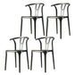 Plastic Side Chair Contemporary Style Multicolor Armless Chair for Dining Room Black 4 Piece Set Clearhalo ' kitchen&dining_furn' 'Dining Chairs' 'Dining Tables & Seating' 'dining_chair' 'furn' 'furn_dining_chair' 'Furniture' 'furniture_dining_chair' 'Kitchen & Dining Furniture' 'kitchen' 3493803