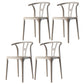 Plastic Side Chair Contemporary Style Multicolor Armless Chair for Dining Room Camel 4 Piece Set Clearhalo ' kitchen&dining_furn' 'Dining Chairs' 'Dining Tables & Seating' 'dining_chair' 'furn' 'furn_dining_chair' 'Furniture' 'furniture_dining_chair' 'Kitchen & Dining Furniture' 'kitchen' 3493809