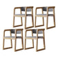 Wood Contemporary Style Indoor with Arm Chair Open Back Dining Side Chairs Grey 4 Piece Set Natural Wood Clearhalo ' kitchen&dining_furn' 'Dining Chairs' 'Dining Tables & Seating' 'dining_chair' 'furn' 'furn_dining_chair' 'Furniture' 'furniture_dining_chair' 'Kitchen & Dining Furniture' 'kitchen' 3493823