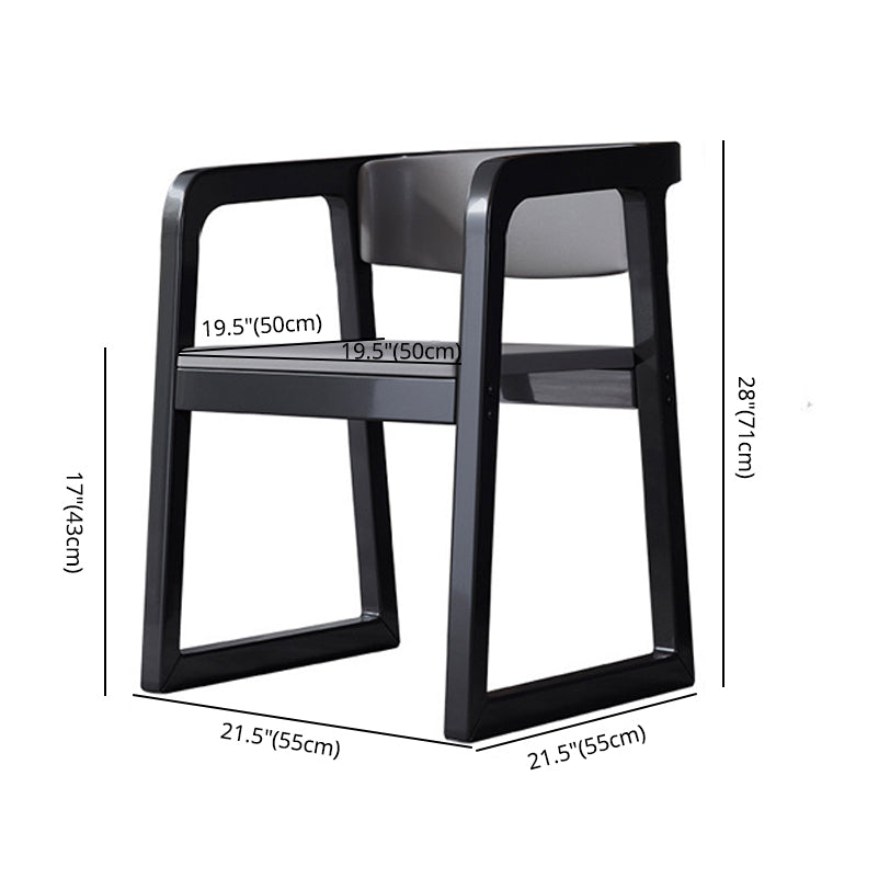 Wood Contemporary Style Indoor with Arm Chair Open Back Dining Side Chairs Clearhalo ' kitchen&dining_furn' 'Dining Chairs' 'Dining Tables & Seating' 'dining_chair' 'furn' 'furn_dining_chair' 'Furniture' 'furniture_dining_chair' 'Kitchen & Dining Furniture' 'kitchen' 3493824